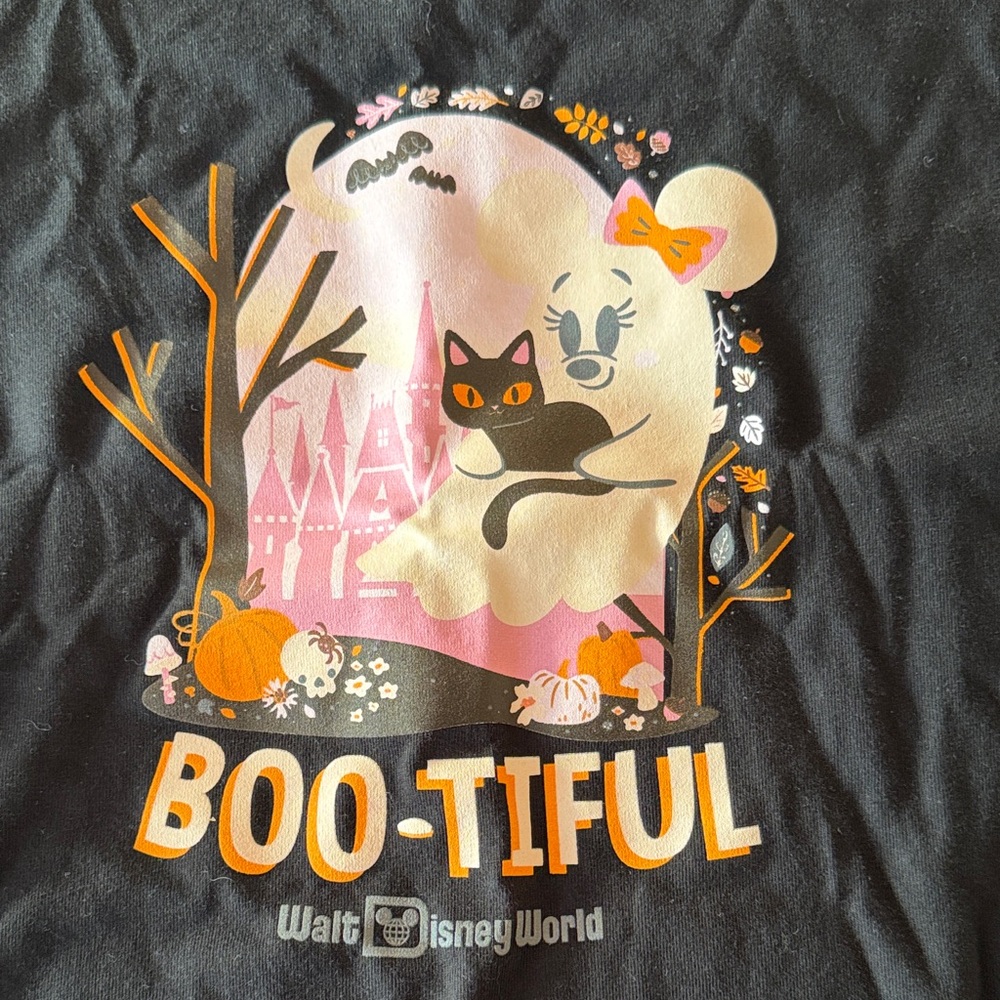Disney NWT Minnie Boo-tiful Halloween shirt